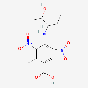 3,5-Dinitro-4-((1-ethyl-2-hydroxypropyl)amino)-2-methylbenzoic acid