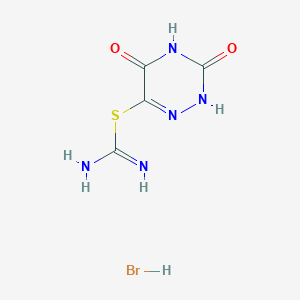 2-(3,5-Dioxo-2,3,4,5-tetrahydro-as-triazin-6-yl)-2-thiopseudourea hydrobromide