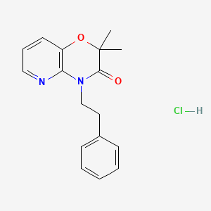 2H-Pyrido(3,2-b)-1,4-oxazin-3(4H)-one, 2,2-dimethyl-4-(2-phenylethyl)-, monohydrochloride