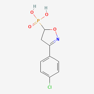 (3-(4-Chlorophenyl)-2-isoxazolin-5-yl)phosphonic acid