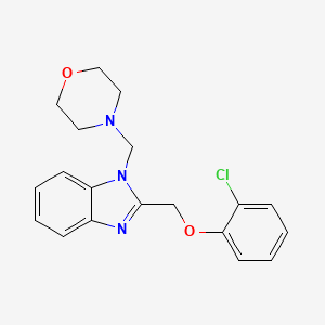 Benzimidazole, 2-((o-chlorophenoxy)methyl)-1-morpholinomethyl-