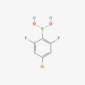 molecular formula C6H4BBrF2O2 B1275741 4-溴-2,6-二氟苯硼酸 CAS No. 352535-81-0
