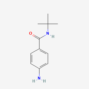molecular formula C11H16N2O B1275742 4-amino-N-(tert-butyl)benzamide CAS No. 93483-71-7