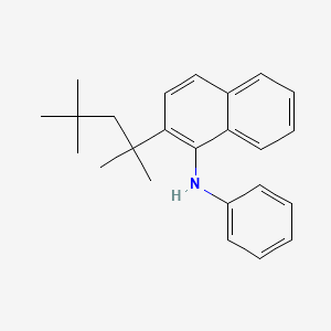 molecular formula C24H29N B12757421 N-phenyl-2-(2,4,4-trimethylpentan-2-yl)naphthalen-1-amine CAS No. 2733209-60-2