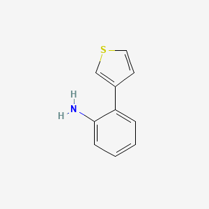 molecular formula C10H9NS B1275743 2-(Thiophen-3-yl)aniline CAS No. 96919-49-2