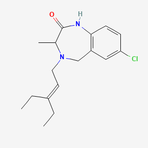 7-Chloro-4-(3-ethyl-pent-2-enyl)-3-methyl-1,3,4,5-tetrahydro-2H-1,4-benzodiazepin-2-one