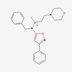 alpha-Methyl-N-(3-phenyl-5-isoxazolyl)-N-(phenylmethyl)-4-morpholinepropanamine