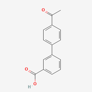 molecular formula C15H12O3 B1275749 4'-Acetylbiphenyl-3-carboxylic acid CAS No. 635757-61-8