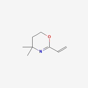 molecular formula C8H13NO B12757516 5,6-Dihydro-4,4-dimethyl-2-vinyl-4H-1,3-oxazine CAS No. 37139-42-7