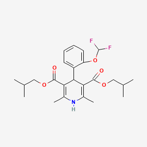 3,5-Pyridinedicarboxylic acid, 1,4-dihydro-4-(2-(difluoromethoxy)phenyl)-2,6-dimethyl-, bis(2-methylpropyl) ester