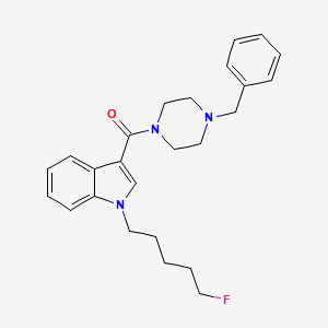 molecular formula C25H30FN3O B12757525 (4-Benzylpiperazin-1-yl)(1-(5-fluoropentyl)-1H-indol-3-yl)methanone CAS No. 2205044-69-3