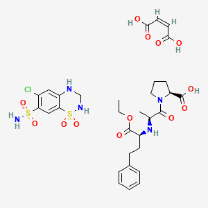 molecular formula C31H40ClN5O13S2 B12757596 Co-Renitec CAS No. 151035-56-2