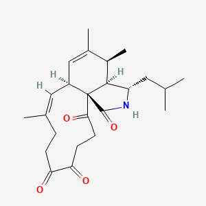 1H-Cycloundec(d)isoindole-1,11,12,15(2H)-tetrone, 3,3a,4,6a,9,10,13,14-octahydro-4,5,8-trimethyl-3-(2-methylpropyl)-, (3S,3aR,4S,6aS,7E,15aS)-