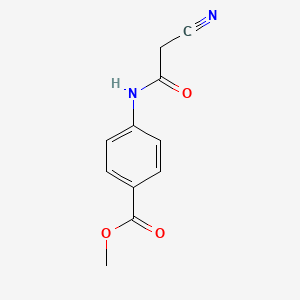 molecular formula C11H10N2O3 B1275765 Methyl 4-[(cyanoacetyl)amino]benzoate CAS No. 107233-58-9