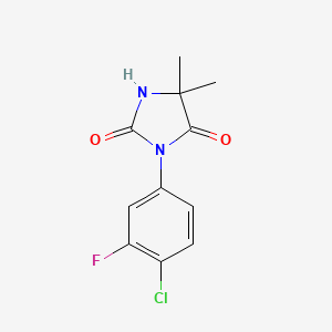 Hydantoin, 3-(4-chloro-3-fluorophenyl)-5,5-dimethyl-