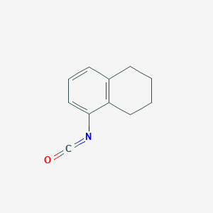 molecular formula C11H11NO B1275767 1-Isocyanato-5,6,7,8-tetrahydronaphthalene CAS No. 57235-17-3