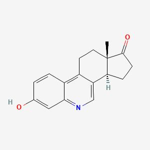 molecular formula C17H17NO2 B12757683 6-Azaequilenin CAS No. 4255-50-9