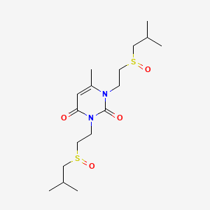 1,3-Bis(isobutylsulfinylethyl)-6-methyluracil