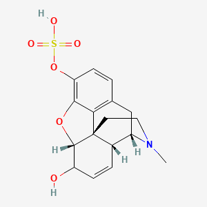 molecular formula C17H19NO6S B12757696 Morphine 3-O-Sulfate CAS No. 35764-55-7