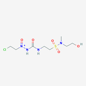 Ethanesulfonamide, 2-((((2-chloroethyl)nitrosoamino)carbonyl)amino)-N-(2-hydroxyethyl)-N-methyl-