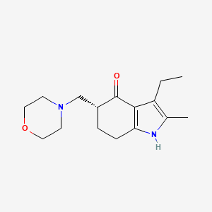 molecular formula C16H24N2O2 B12757739 Molindone, (R)- CAS No. 1035093-75-4