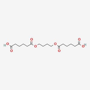 molecular formula C16H26O8 B12757747 1,4-Butylene glycol diadipate CAS No. 53212-17-2