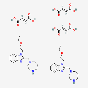 (E)-but-2-enedioic acid;2-(1,4-diazepan-1-ylmethyl)-1-(2-ethoxyethyl)benzimidazole