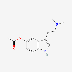 molecular formula C14H18N2O2 B12757915 5-Acetoxy-N,N-dimethyltryptamine CAS No. 16977-50-7