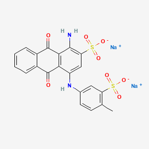 2-Anthracenesulfonic acid, 1-amino-9,10-dihydro-4-((4-methyl-3-sulfophenyl)amino)-9,10-dioxo-, disodium salt