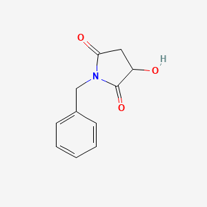 molecular formula C11H11NO3 B1275799 1-苄基-3-羟基-吡咯烷-2,5-二酮 CAS No. 78027-57-3