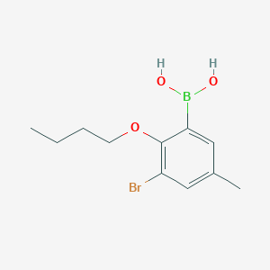 molecular formula C11H16BBrO3 B1275836 3-Bromo-2-butoxy-5-methylphenylboronic acid CAS No. 870718-03-9