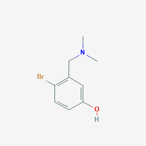 molecular formula C9H12BrNO B1275837 4-溴-3-((二甲氨基)甲基)苯酚 CAS No. 848848-16-8