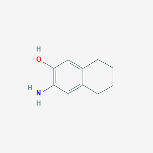 molecular formula C10H13NO B1275843 3-Amino-5,6,7,8-tetrahydronaphthalen-2-ol CAS No. 28094-04-4