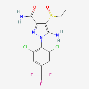 5-Amino-1-(2,6-dichloro-4-trifluoromethylphenyl)-4-ethylsulfinyl-3-pyrazolecarboxamide