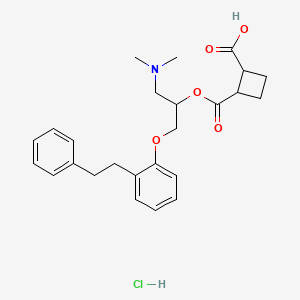 2-((3-Dimethylamino-2-(2-carboxycyclobutylcarbonyloxy))propoxy)bibenzyl hydrochloride