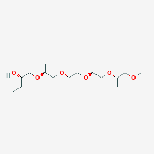 molecular formula C17H36O6 B12758542 2,5,8,11,14-Pentaoxaoctadecan-16-ol, 4,7,10,13-tetramethyl- CAS No. 71735-66-5