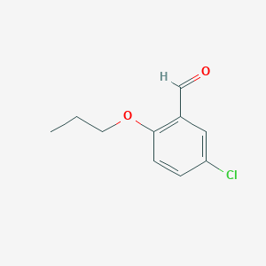 molecular formula C10H11ClO2 B1275873 5-氯-2-丙氧基苯甲醛 CAS No. 27590-75-6