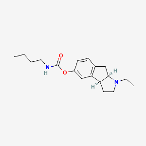 cis-(+-)-1-Ethyl-1,2,3,3a,8,8a-hexahydroindeno(2,1-b)pyrrol-5-yl butylcarbamate