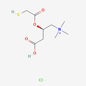 (R)-3-Carboxy-2-((mercaptoacetyl)oxy)-N,N,N-trimethyl-1-propanaminium chloride