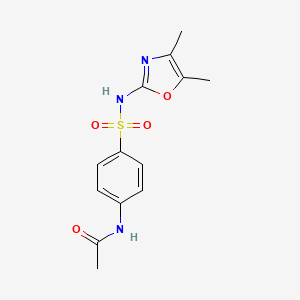 B1275880 N-[4-[(4,5-dimethyl-1,3-oxazol-2-yl)sulfamoyl]phenyl]acetamide CAS No. 36326-07-5