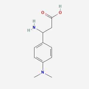 molecular formula C11H16N2O2 B1275892 3-氨基-3-[4-(二甲氨基)苯基]丙酸 CAS No. 282524-80-5