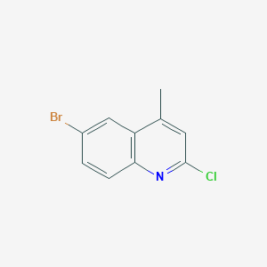 molecular formula C10H7BrClN B1275893 6-溴-2-氯-4-甲基喹啉 CAS No. 3913-19-7