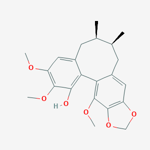 molecular formula C22H26O6 B012759 (+/-)-五味子素M1 CAS No. 102681-52-7