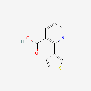 molecular formula C10H7NO2S B1275906 2-(Thiophen-3-YL)nicotinic acid CAS No. 893723-60-9
