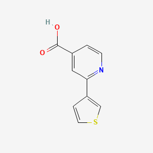 molecular formula C10H7NO2S B1275907 2-(Thiophen-3-YL)isonicotinic acid CAS No. 893723-63-2