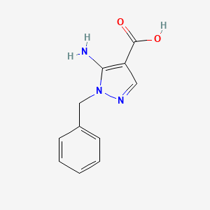 molecular formula C11H11N3O2 B1275909 5-amino-1-benzyl-1H-pyrazole-4-carboxylic acid CAS No. 19867-63-1