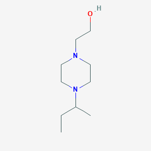 molecular formula C10H22N2O B1275918 2-[4-(2-Butyl)-piperazin-1-yl]-ethanol CAS No. 883554-98-1