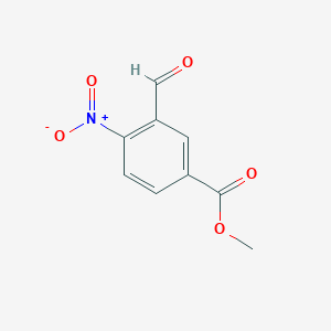 molecular formula C9H7NO5 B127592 3-甲酰基-4-硝基苯甲酸甲酯 CAS No. 148625-35-8
