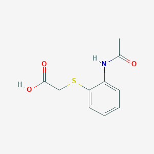 molecular formula C10H11NO3S B1275935 2-(2-acetamidophenyl)sulfanylacetic Acid CAS No. 915920-17-1