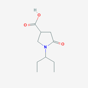 molecular formula C10H17NO3 B1275962 1-(1-乙基丙基)-5-氧代吡咯烷-3-羧酸 CAS No. 944511-54-0
